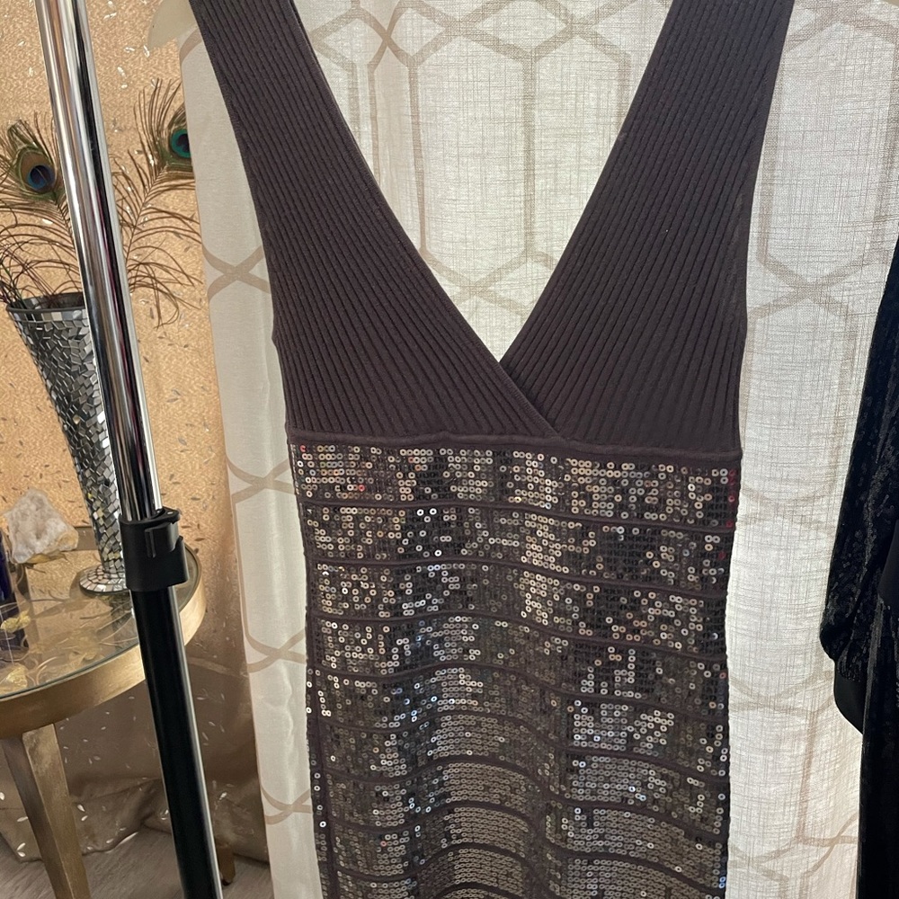 Sparkle gray cocktail dress